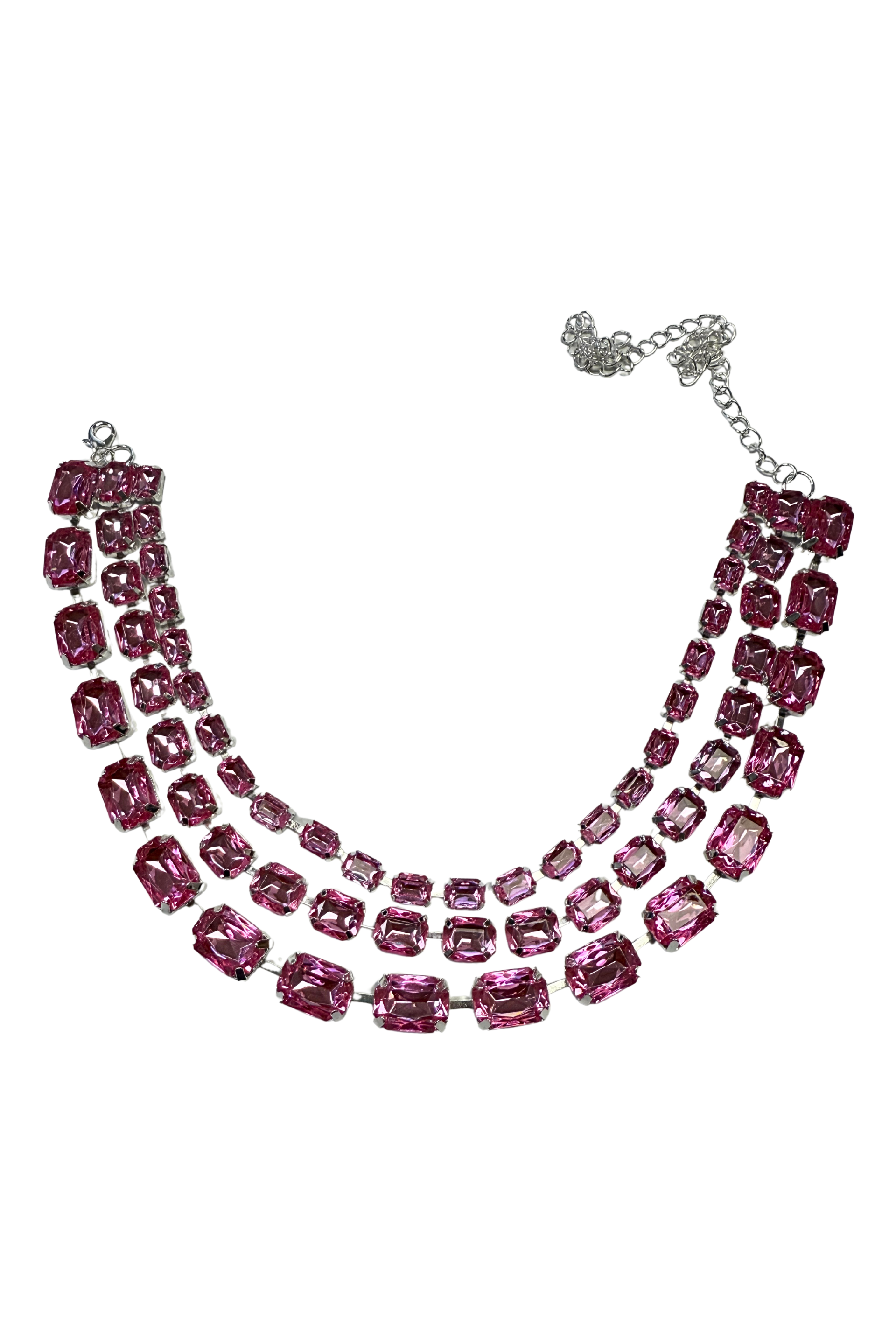 Pink Necklace (3 Rows)