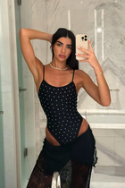 Crystal Swimsuit Black