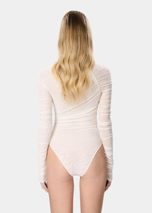 Elen Bodysuit Sheer Dream White
