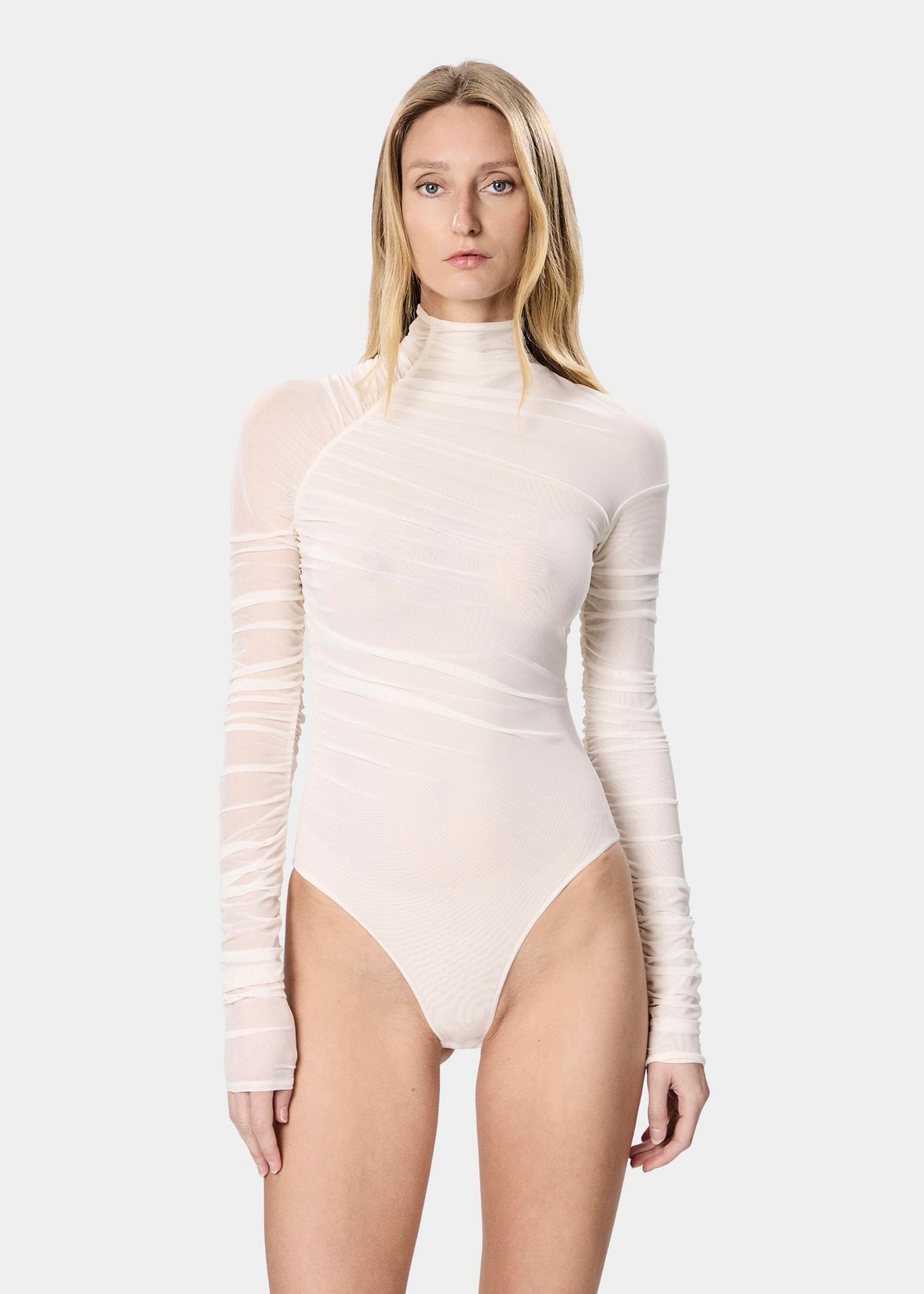 Elen Bodysuit Sheer Dream White