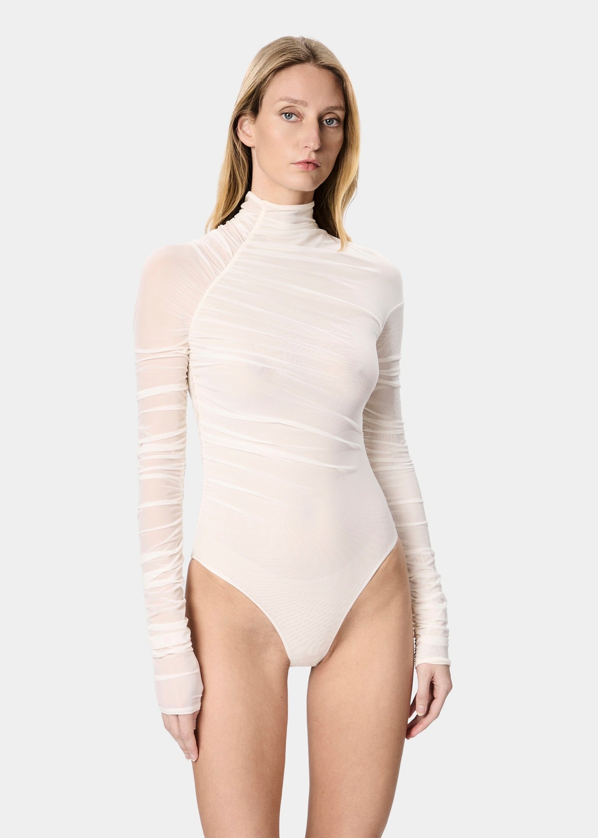 Elen Bodysuit Sheer Dream White