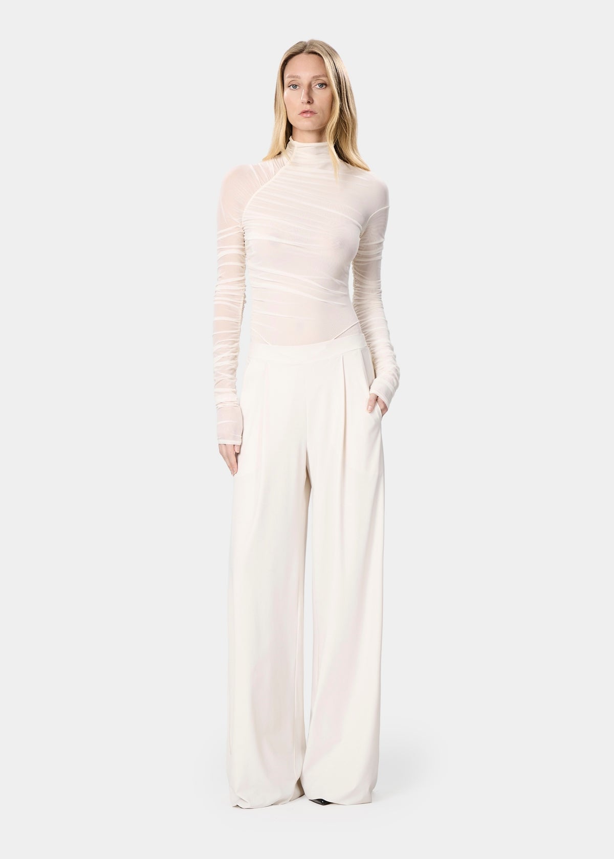 Elen Bodysuit Sheer Dream White