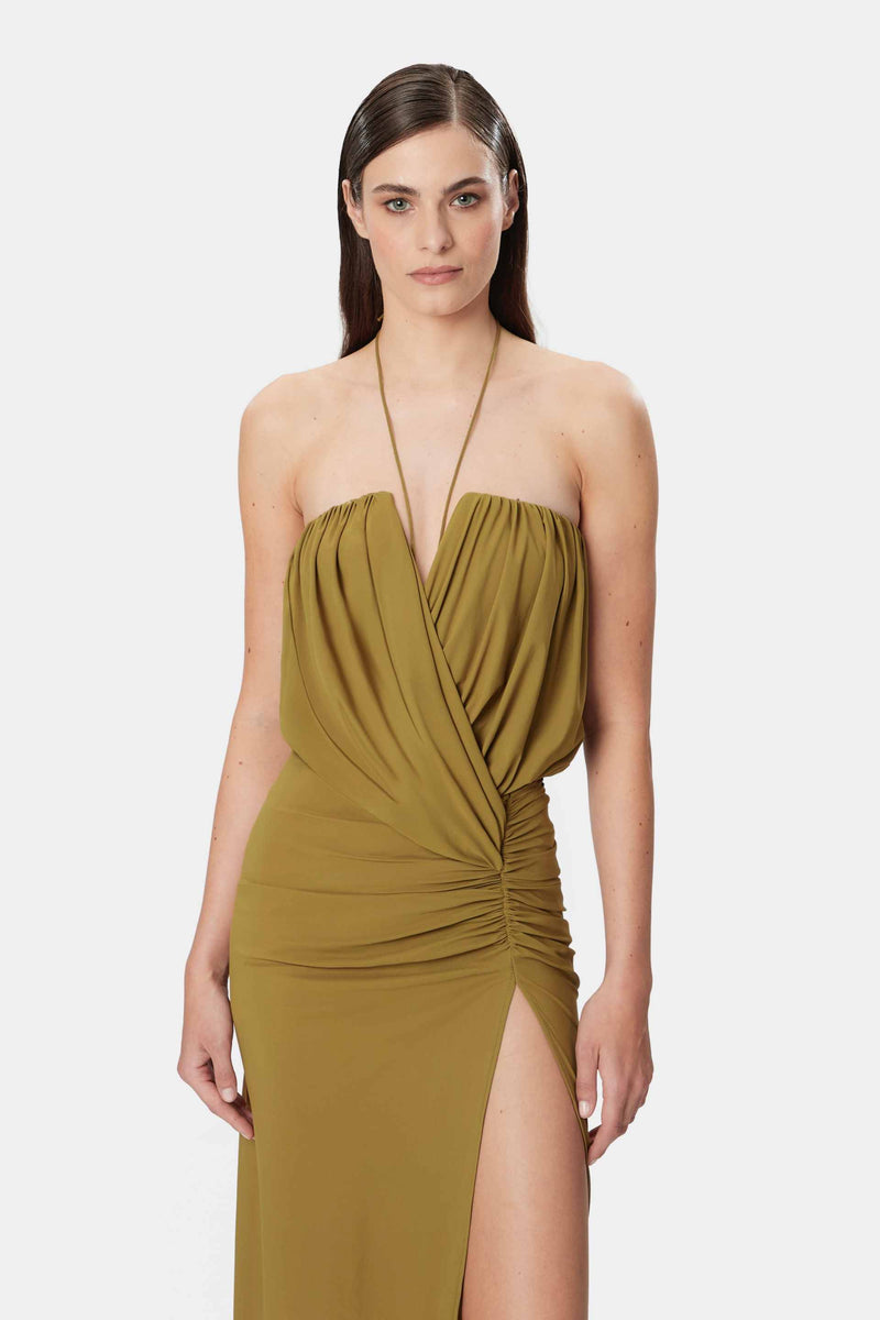 GISELLE Dress Khaki Green