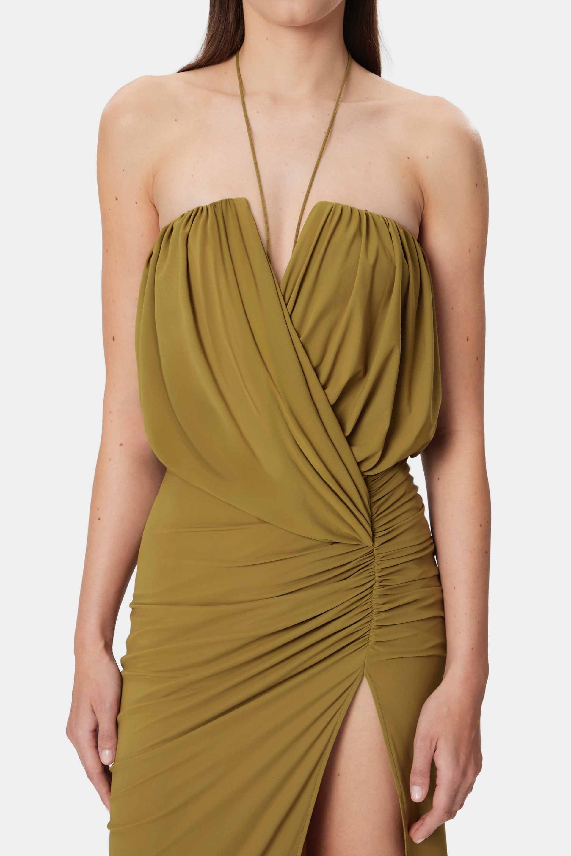 GISELLE Dress Khaki Green