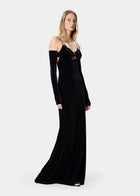 Greta Dress Velvet Jet Black