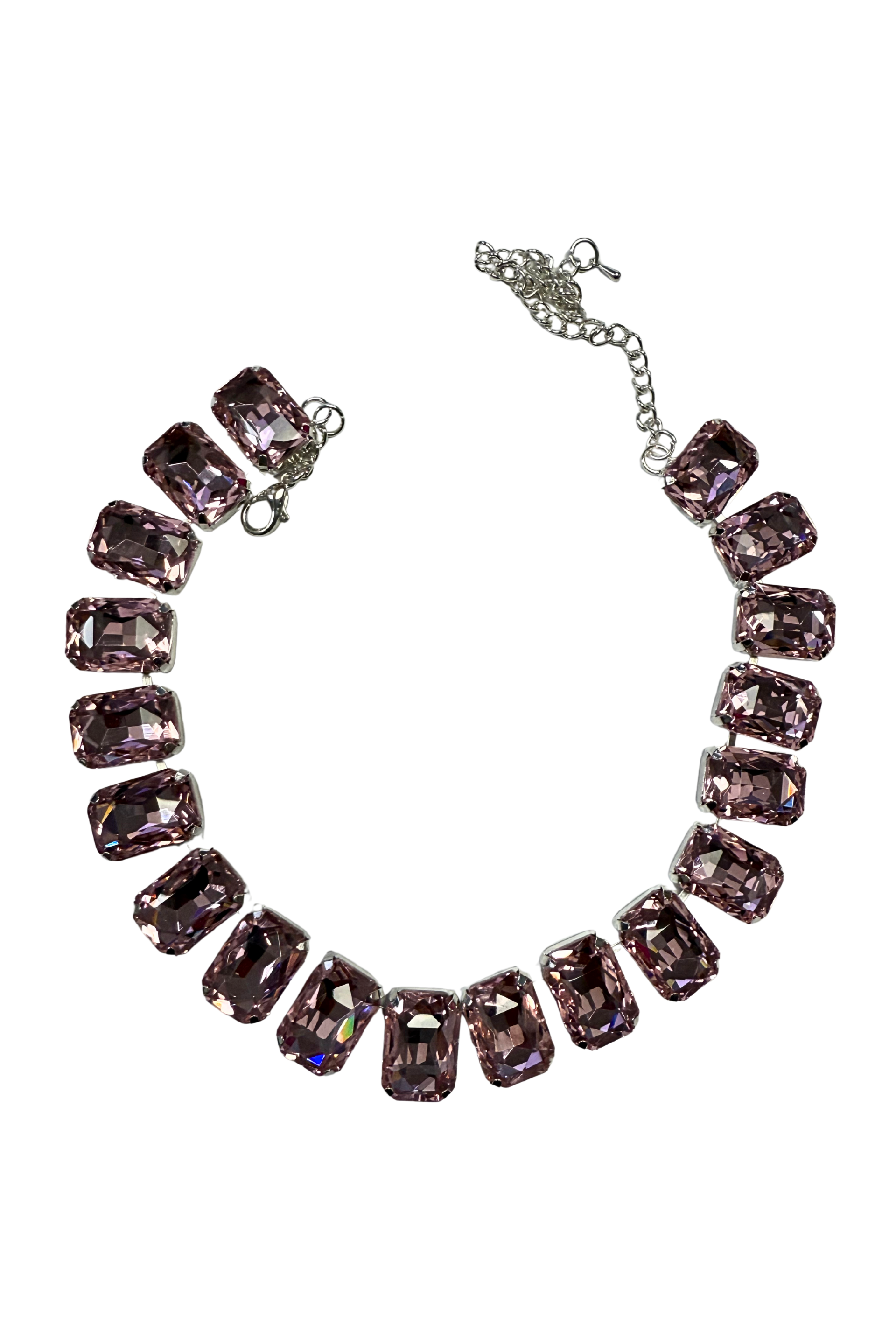 Pink One Row Necklace