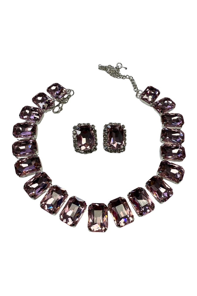 Pink One Row Necklace