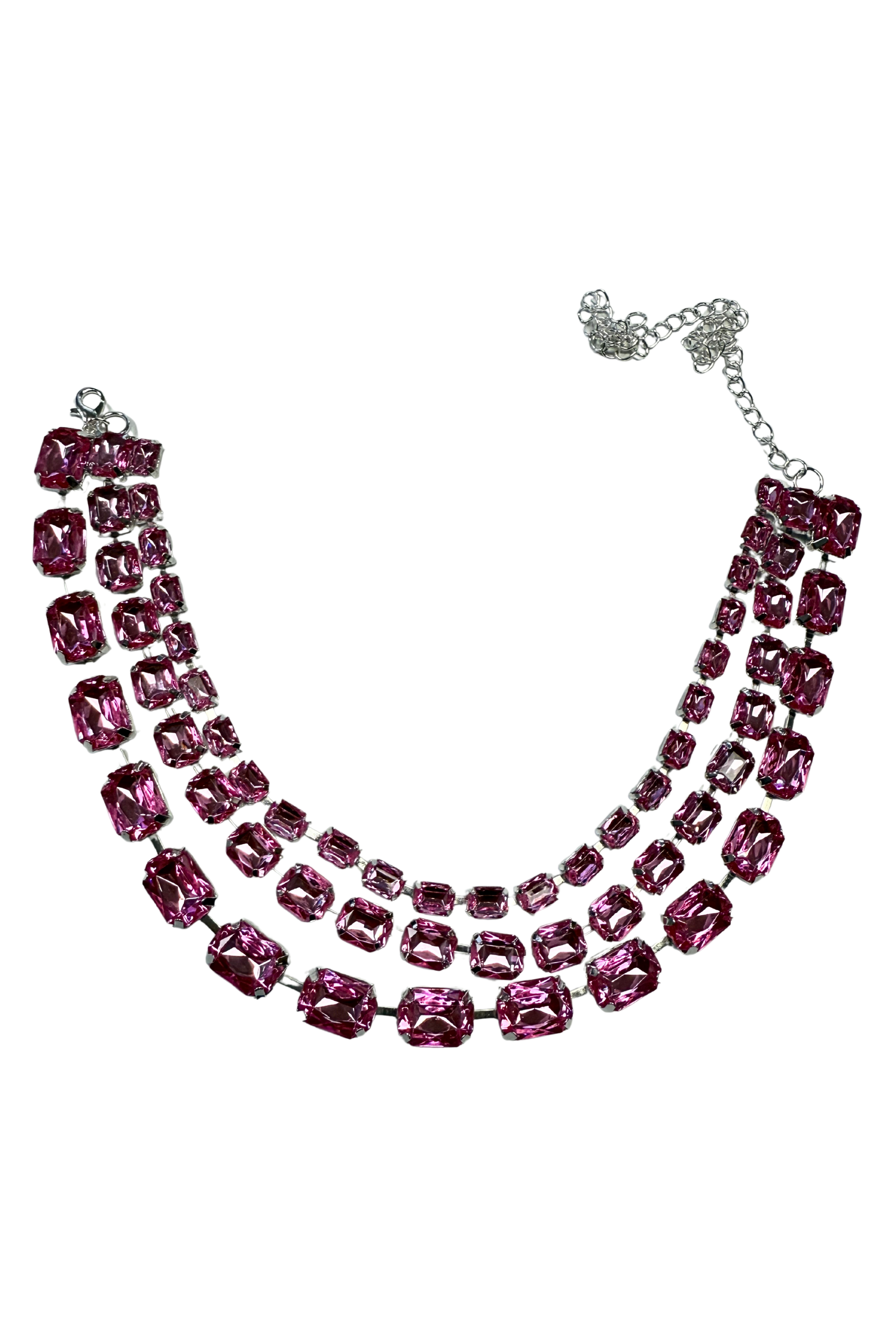 Pink Necklace (3 Rows)