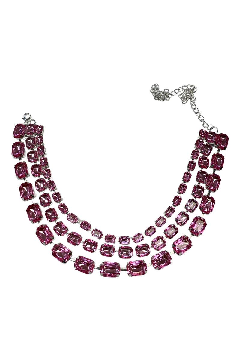 Pink Necklace (3 Rows)