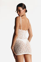 Short Lace Dress White