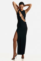 Dress Golden Chain Black