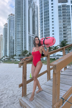 Crystal Swimsuit Red