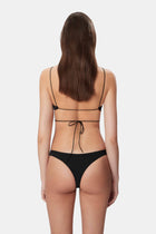JADIA THONG Two Piece Deep Black