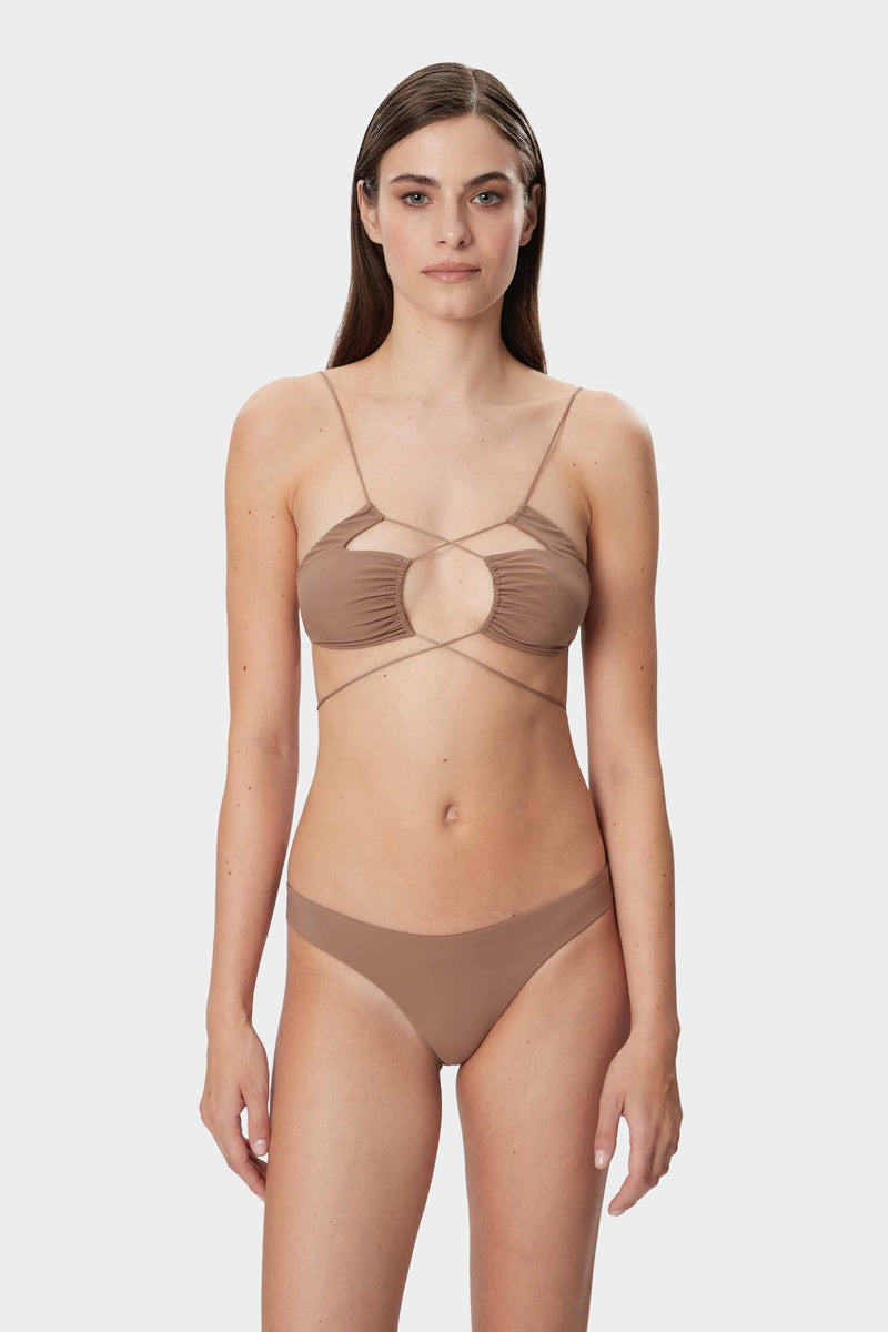 JADIA THONG Two Piece Desert Tan