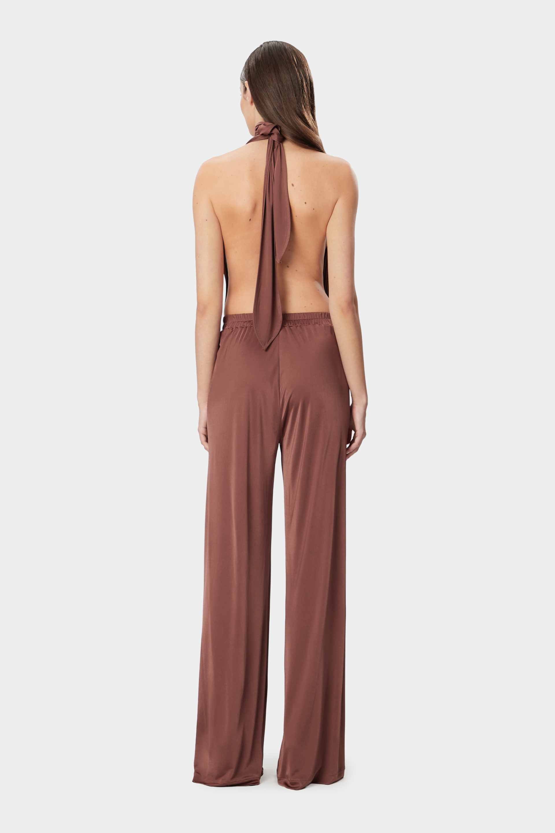 LENNOX Jumpsuit Satin Cocoa