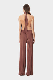 LENNOX Jumpsuit Satin Cocoa
