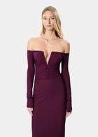 Noemi Dress Maroon