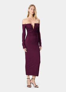 Noemi Dress Maroon
