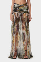 TAYLA Skirt Sheer Faded Floral
