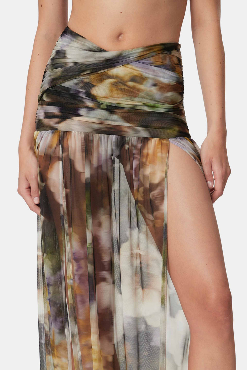 TAYLA Skirt Sheer Faded Floral