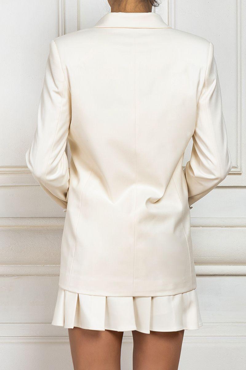 White Double Breasted Blazer