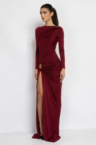 Burgundy Dress Oriana